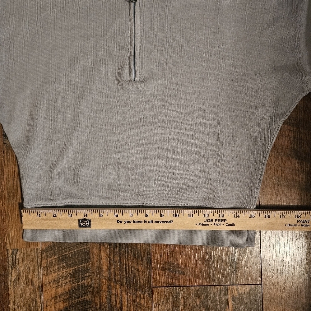 Able New Half-Zip Blue Cropped Sweatshirt Size XS - Picture 12 of 13